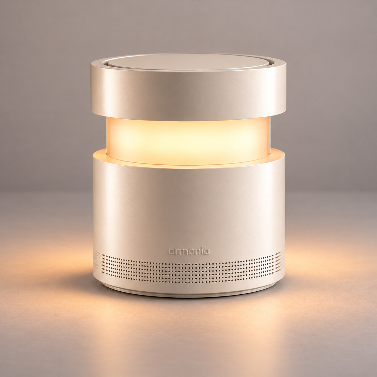 Render ufficiale della lampada Armonia, finitura avorio